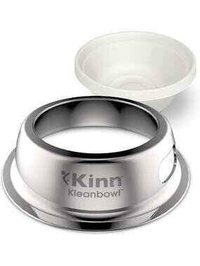 Stainless Steel Pet Bowl with Frame - 16 oz, Durable & Easy to Clean, Ideal for